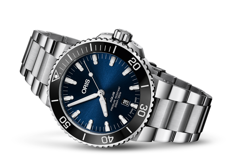 ORIS AQUIS DATE 733 7730 4135-07 8 24 05PEB MECHANICAL MEN WATCH