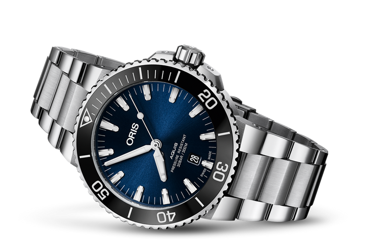 ORIS AQUIS DATE 733 7730 4135-07 8 24 05PEB MECHANICAL MEN WATCH