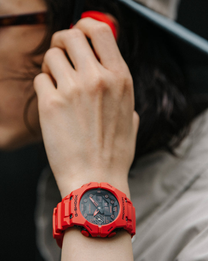 CASIO G-SHOCK GA-B001-4ADR ANALOG-DIGITAL RED WATCH