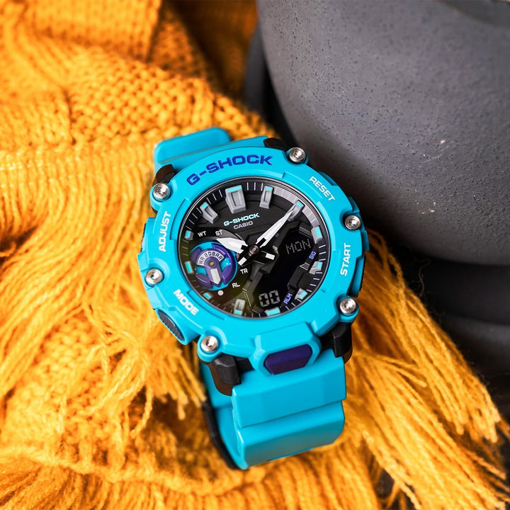 CASIO G-SHOCK GA-2200-2ADR STANDARD ANALOG-DIGITAL BLUE WATCH