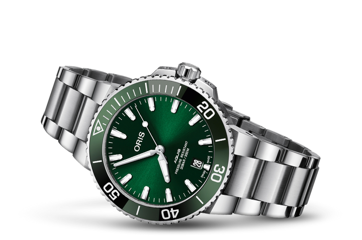 ORIS AQUIS DATE 733 7732 4157-07 8 21 05PEB MECHANICAL MEN WATCH