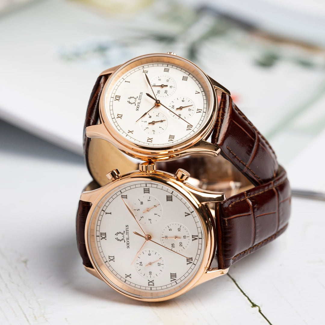 SOLVIL ET TITUS CLASSICIST W06-03256-003 MULTI-FUNCTION QUARTZ MEN WATCH