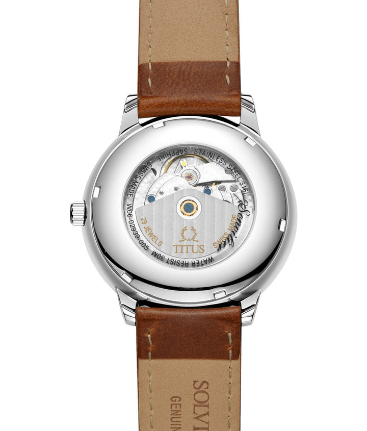SOLVIL ET TITUS SONVILIER W06-02939-005 3 HANDS DATE AUTOMATIC MEN WATCH
