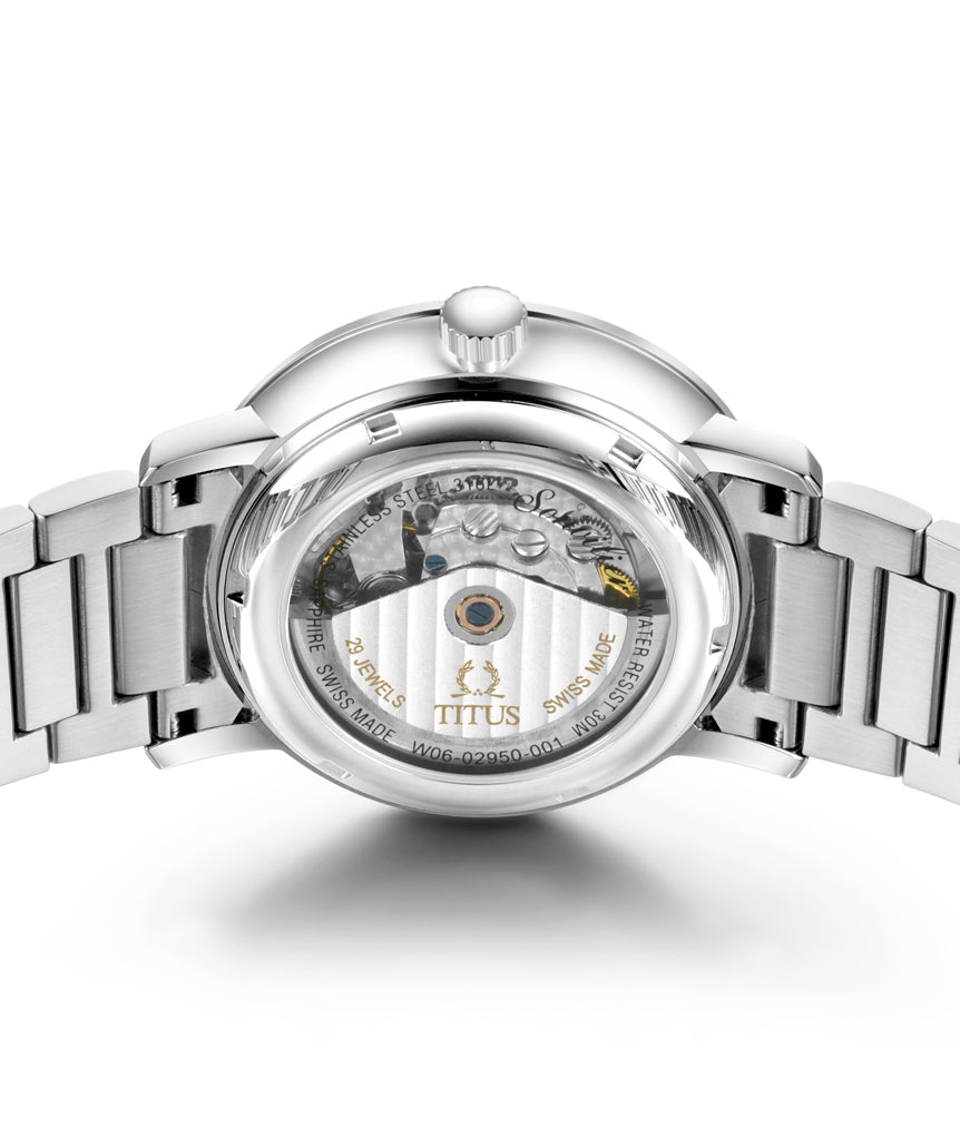 SOLVIL ET TITUS SONVILIER W06-02950-001 3 HANDS DATE AUTOMATIC MEN WATCH