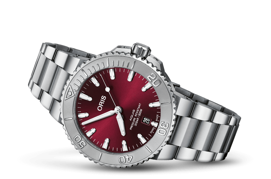 ORIS AQUIS DATE RELIEF 733 7766 4158-07 8 22 05PEB MECHANICAL WOMEN WATCH