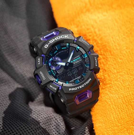 CASIO G-SHOCK SPORTS GBA-900-1A6DR G-SQUAD PURPLE BLACK WATCH