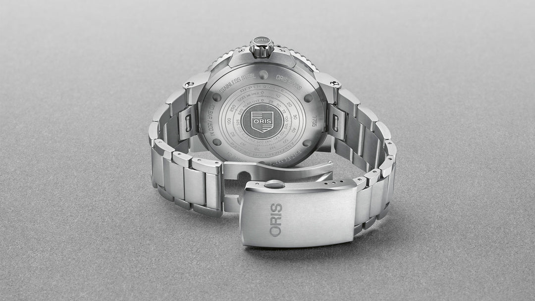 ORIS AQUIS DEPTH GAUGE 733 7755 4154-Set RS MECHANICAL MEN WATCH