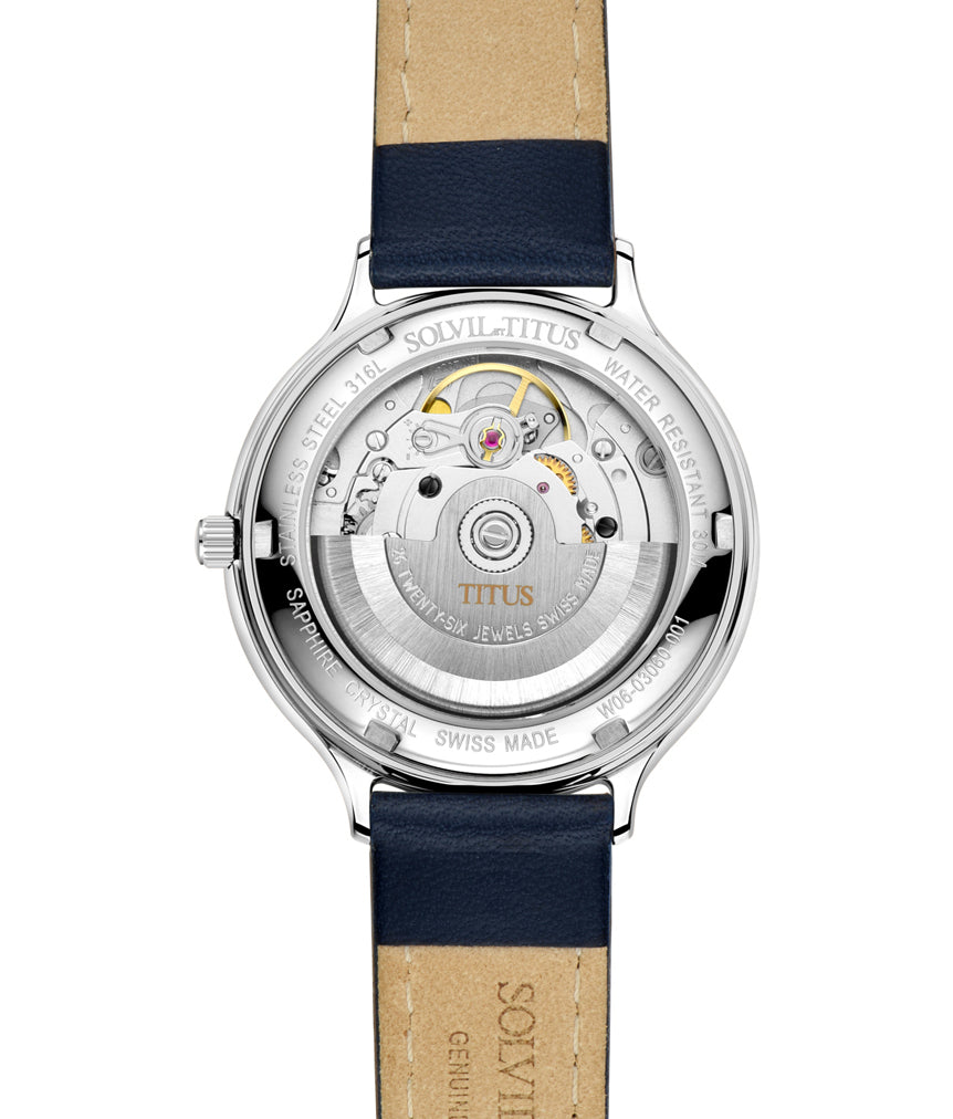 SOLVIL ET TITUS SONVILIER W06-03060-001 3 HANDS DATE AUTOMATIC WOMEN WATCH
