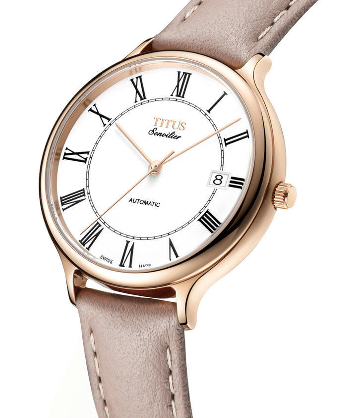 SOLVIL ET TITUS SONVILIER W06-03060-005 3 HANDS DATE AUTOMATIC WOMEN WATCH