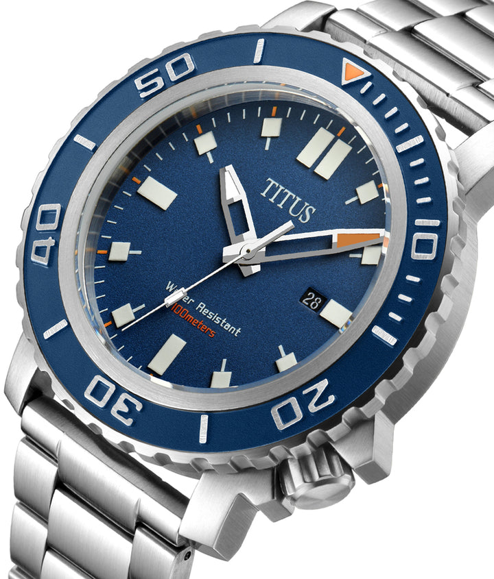 SOLVIL ET TITUS MODERNIST W06-03120-001 3 HANDS DATE QUARTZ MEN WATCH