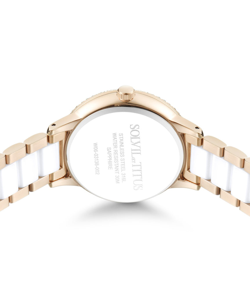 SOLVIL ET TITUS FASHIONISTA W06-03138-002 3 HANDS QUARTZ WOMEN WATCH