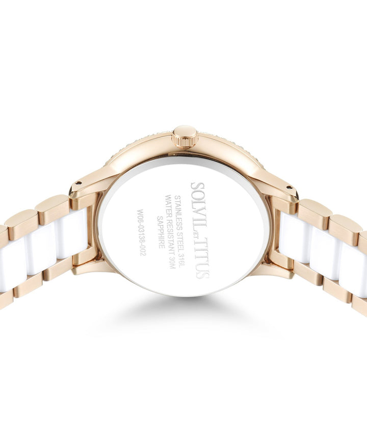 SOLVIL ET TITUS FASHIONISTA W06-03138-002 3 HANDS QUARTZ WOMEN WATCH