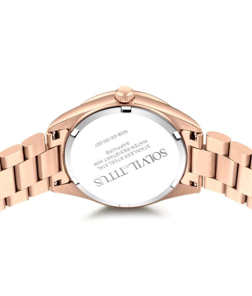 SOLVIL ET TITUS FAIR LADY W06-03150-007 3 HANDS QUARTZ WOMEN WATCH