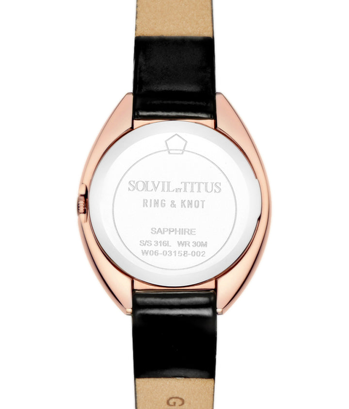 SOLVIL ET TITUS RING & KNOT W06-03158-002 3 HANDS QUARTZ WOMEN WATCH