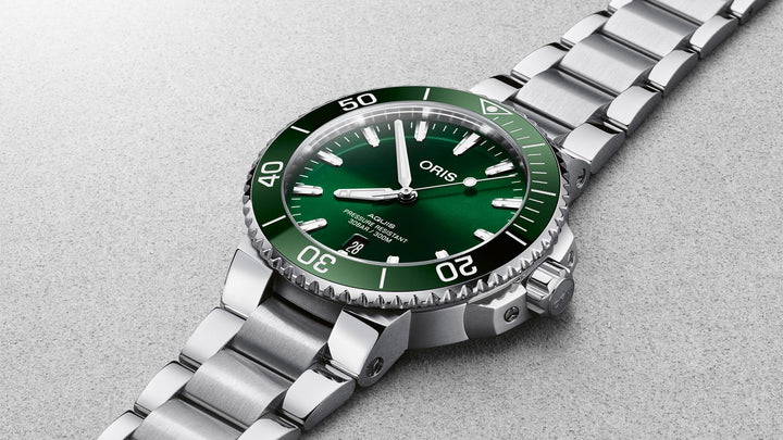 ORIS AQUIS DATE 733 7766 4157-07 8 22 05PEB MECHANICAL MEN WATCH