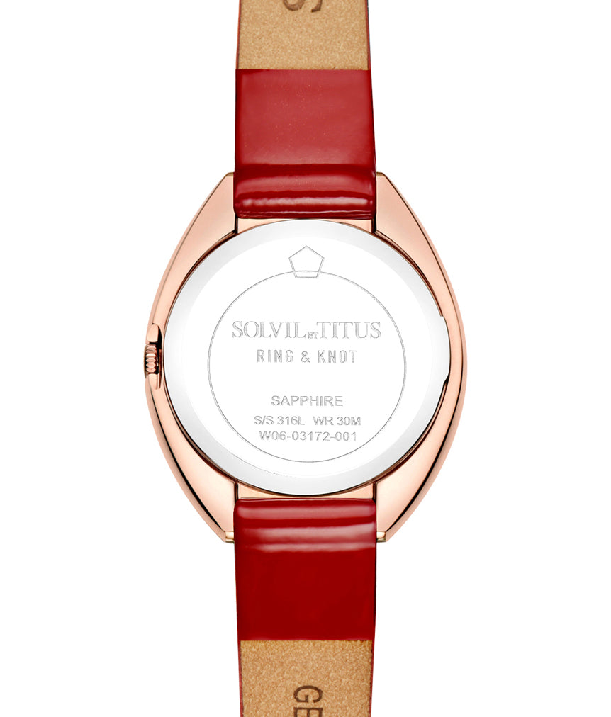 SOLVIL ET TITUS RING & KNOT W06-03172-001 2 HANDS QUARTZ WOMEN WATCH