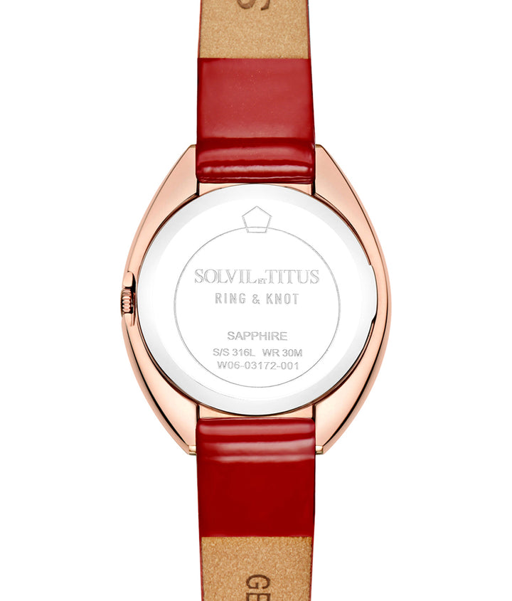 SOLVIL ET TITUS RING & KNOT W06-03172-001 2 HANDS QUARTZ WOMEN WATCH