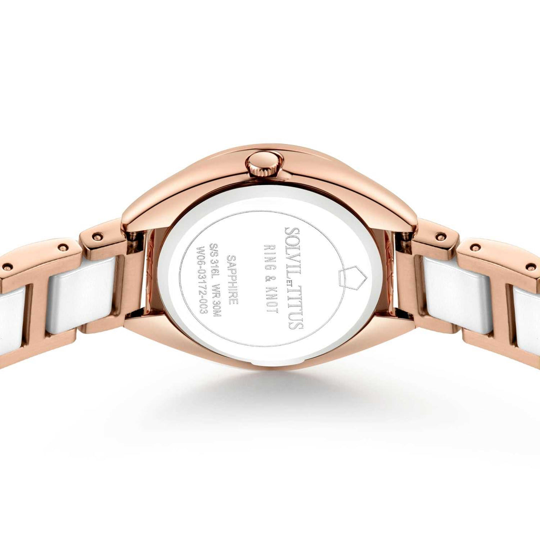 SOLVIL ET TITUS RING & KNOT W06-03172-003 2 HANDS QUARTZ WOMEN WATCH