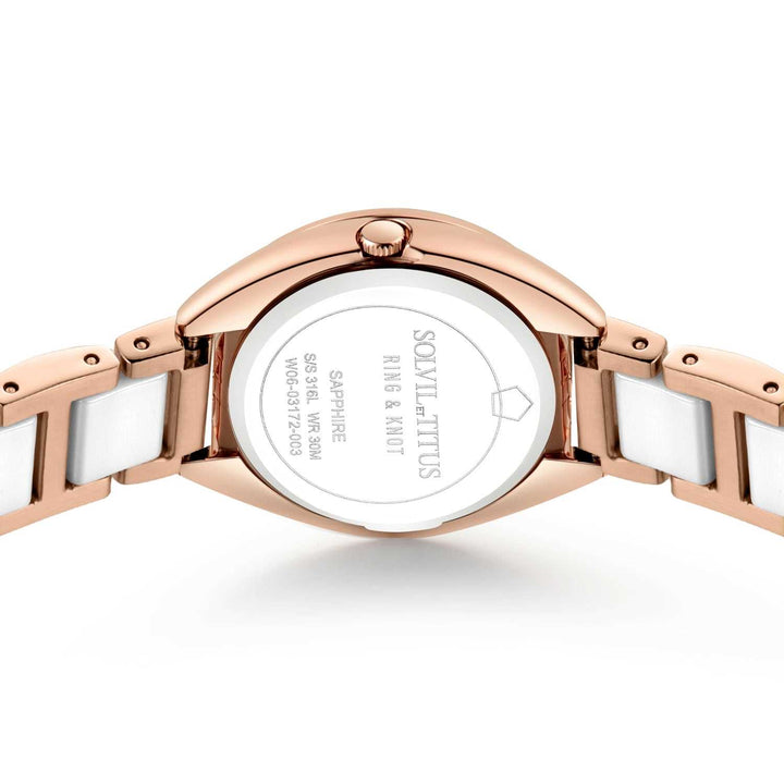 SOLVIL ET TITUS RING & KNOT W06-03172-003 2 HANDS QUARTZ WOMEN WATCH