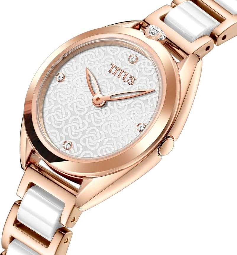 SOLVIL ET TITUS RING & KNOT W06-03172-003 2 HANDS QUARTZ WOMEN WATCH