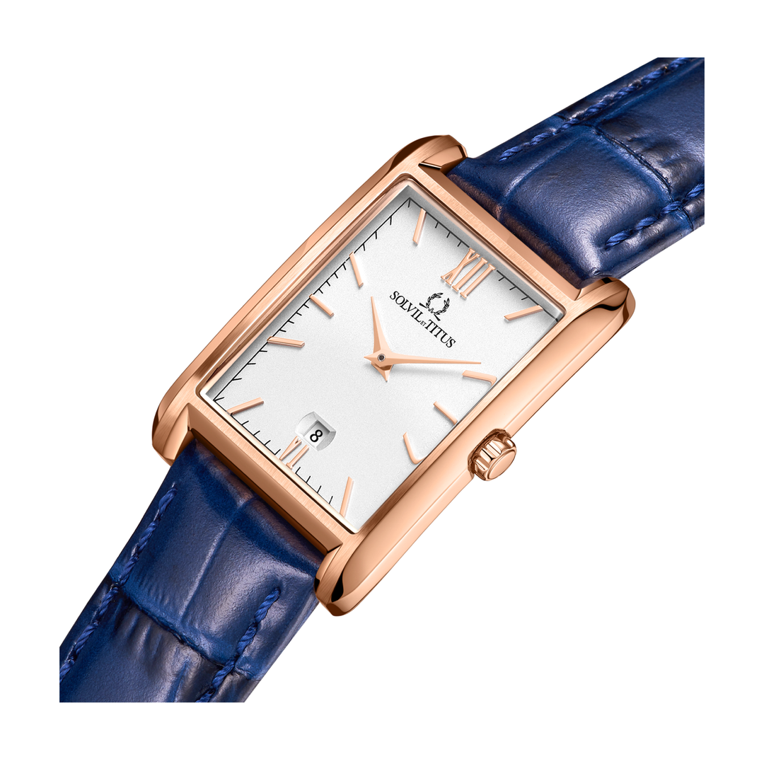 SOLVIL ET TITUS CLASSICIST W06-03179-007 2 HANDS DATE QUARTZ WOMEN WATCH