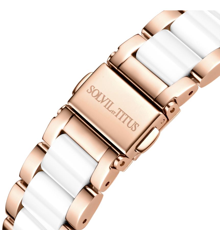 SOLVIL ET TITUS PERSE W06-03203-002 MULTI-FUNCTION QUARTZ WOMEN WATCH