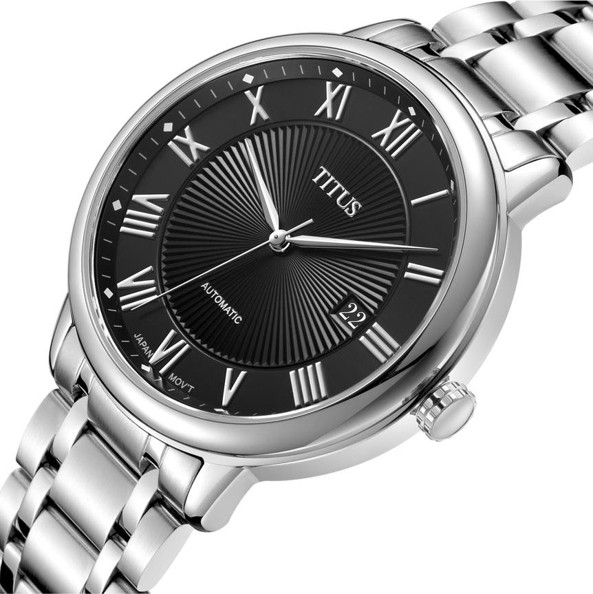 SOLVIL ET TITUS EXQUISITE W06-03205-001 3 HANDS DATE AUTOMATIC MEN WATCH