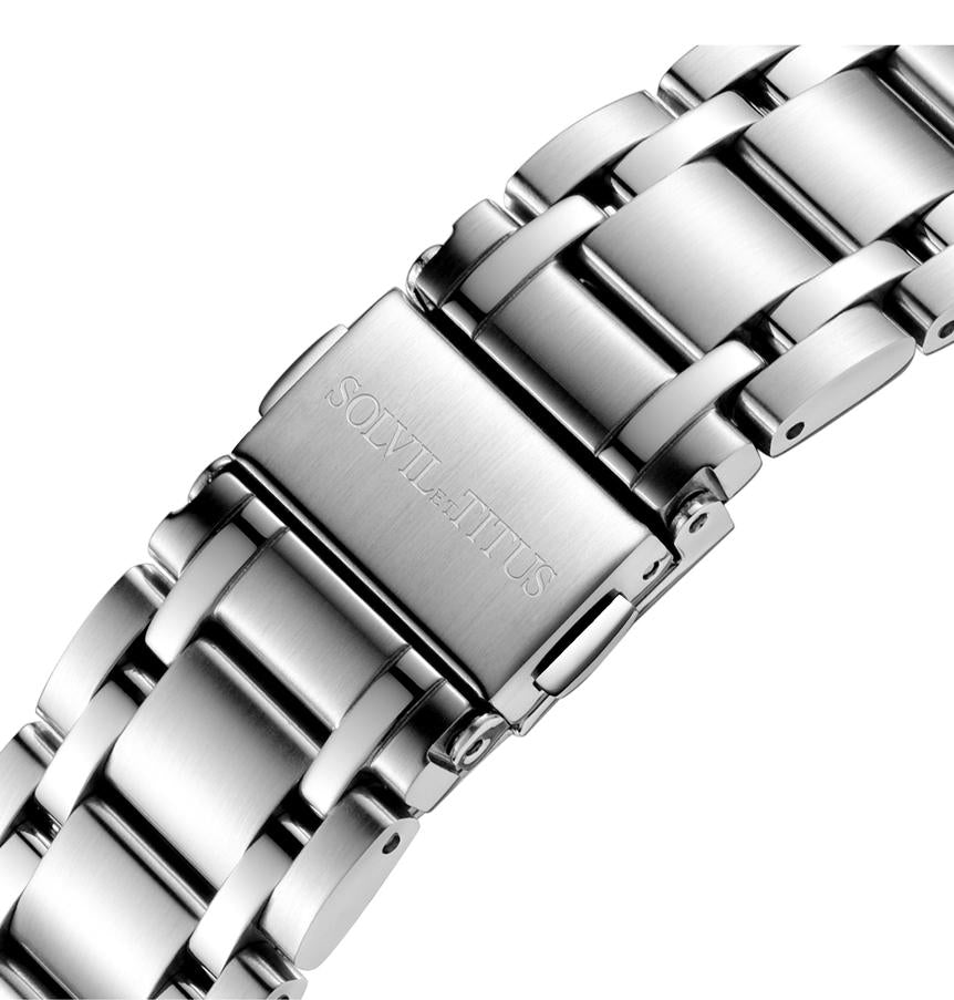 SOLVIL ET TITUS EXQUISITE W06-03205-001 3 HANDS DATE AUTOMATIC MEN WATCH