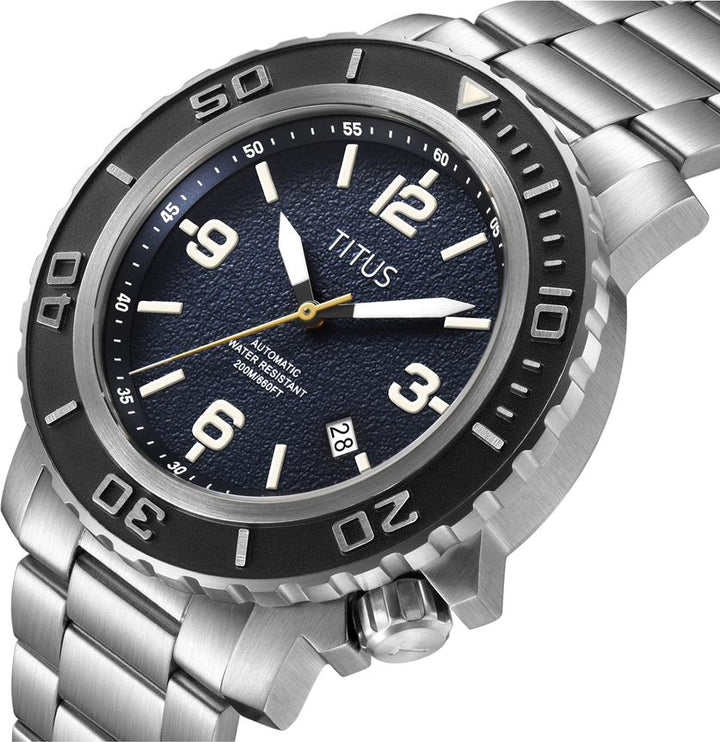 SOLVIL ET TITUS THE CAPE W06-03227-002 3 HANDS DATE AUTOMATIC MEN WATCH