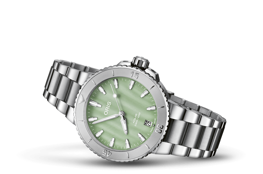 ORIS AQUIS DATE 733 7770 4157-07 8 18 05P MECHANICAL WOMEN WATCH