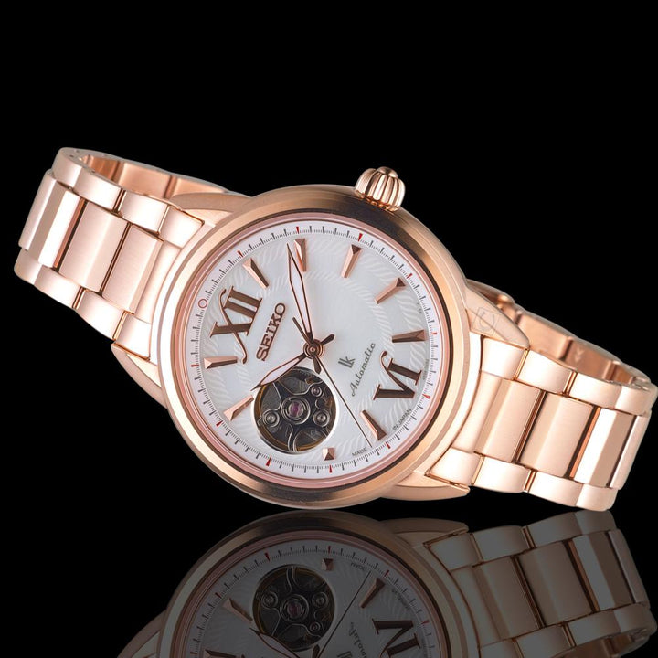 SEIKO LUKIA SSA794J1 AUTOMATIC 4R OPEN HEART WOMEN WATCH