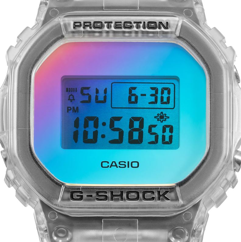 CASIO G-SHOCK DW-5600SRS-7DR SPECIAL COLOR MODELS TRANSPARENT WATCH