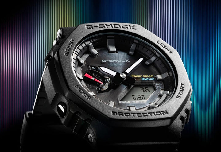 CASIO G-SHOCK GA-B2100-1ADR SOLAR ANALOG-DIGITAL BLACK WATCH