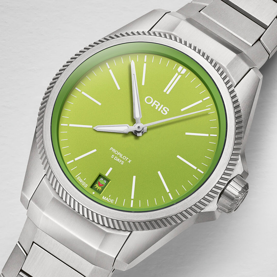 ORIS PROPILOT X 400 7778 7157-SET KERMIT EDITION MEN WATCH