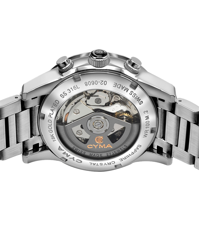 CYMA W02-00608-002 GRAND MAESTRO THE STEEL CROSS LIMITED EDITION AUTOMATIC CHRONOGRAPH MEN WATCH