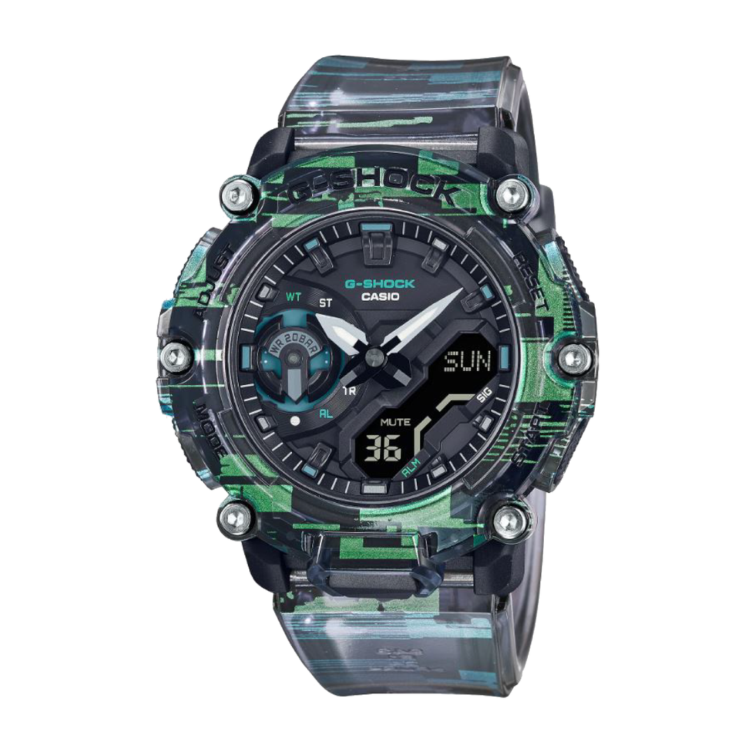 CASIO G-SHOCK GA-2200NN-1ADR SPECIAL COLOUR MODELS GREEN WATCH