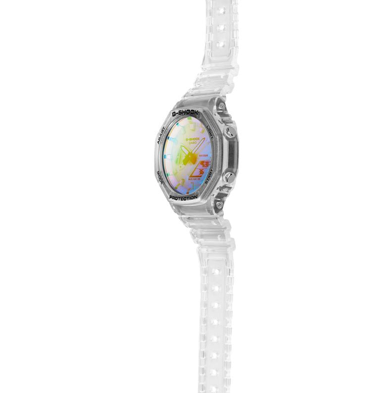 CASIO G-SHOCK GA-2100SRS-7ADR SPECIAL COLOUR MODELS TRANSPARENT WATCH