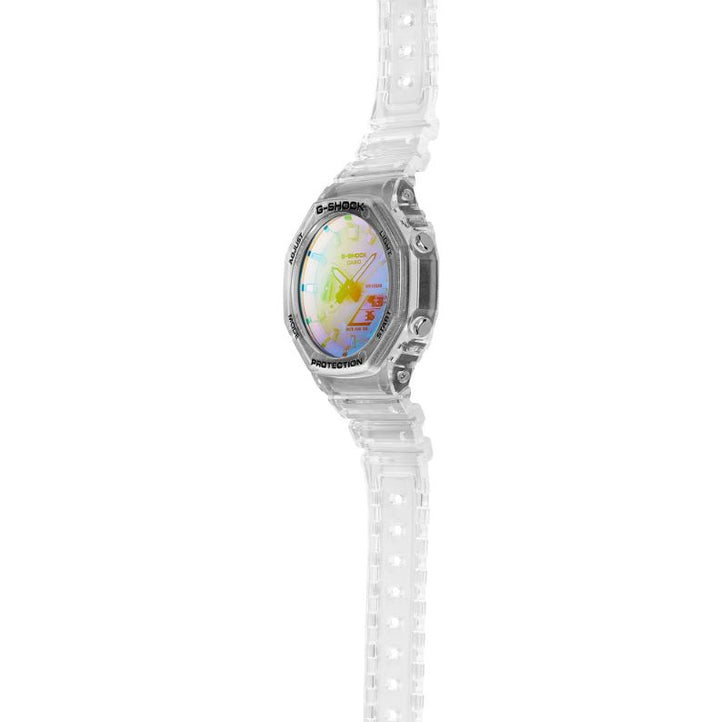 CASIO G-SHOCK GA-2100SRS-7ADR SPECIAL COLOUR MODELS TRANSPARENT WATCH