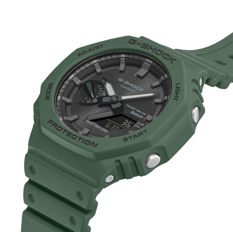 CASIO G-SHOCK GA-B2100-3ADR SOLAR ANALOG-DIGITAL GREEN WATCH