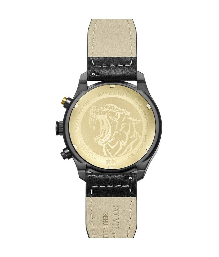 SOLVIL ET TITUS W06-03318-004 LION DANCE CHRONOGRAPH WATCH