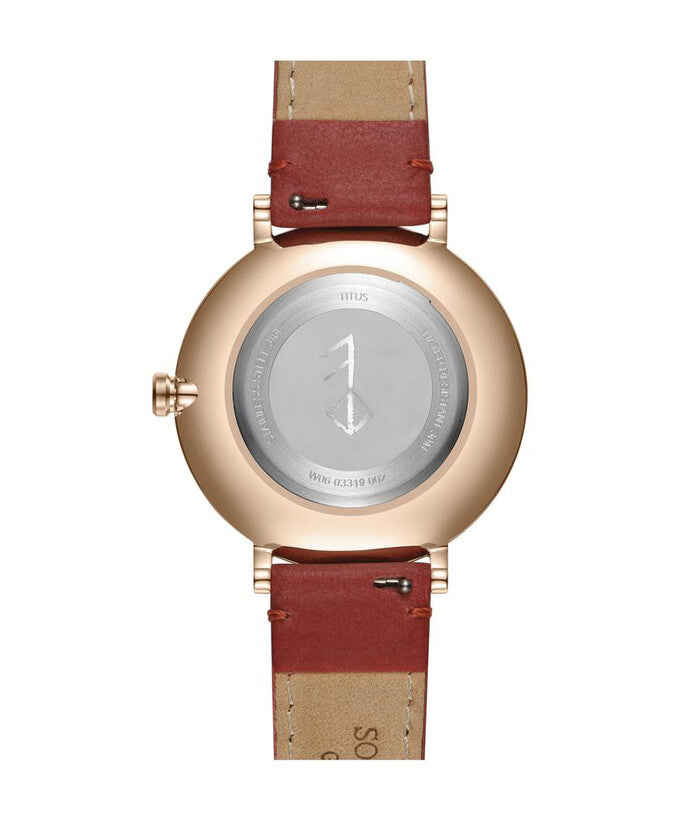 SOLVIL ET TITUS NORDIC TALE W06-03319-002 3 HANDS QUARTZ LEATHER WOMEN WATCH