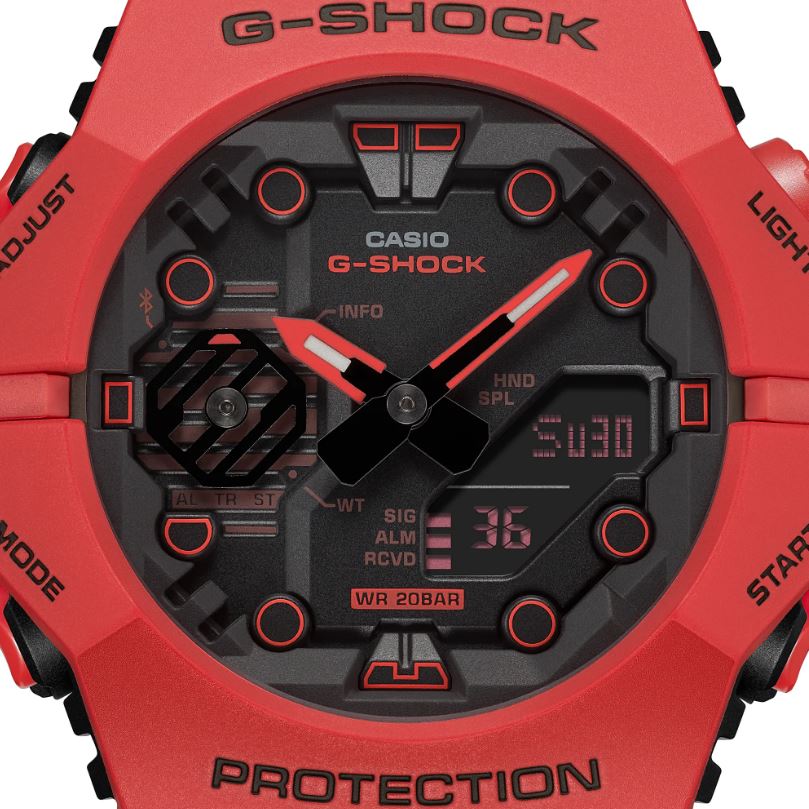 CASIO G-SHOCK GA-B001-4ADR ANALOG-DIGITAL RED WATCH