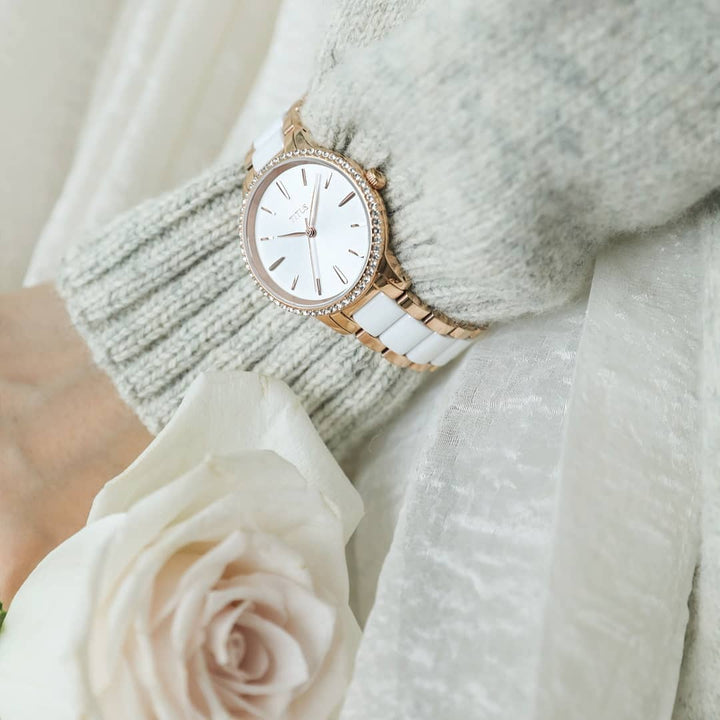SOLVIL ET TITUS FASHIONISTA W06-03138-002 3 HANDS QUARTZ WOMEN WATCH