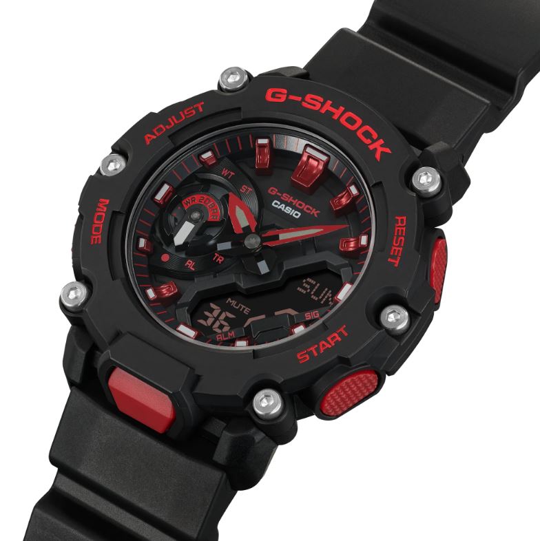 CASIO G-SHOCK GA-2200BNR-1ADR STANDARD ANALOG-DIGITAL BLACK WATCH