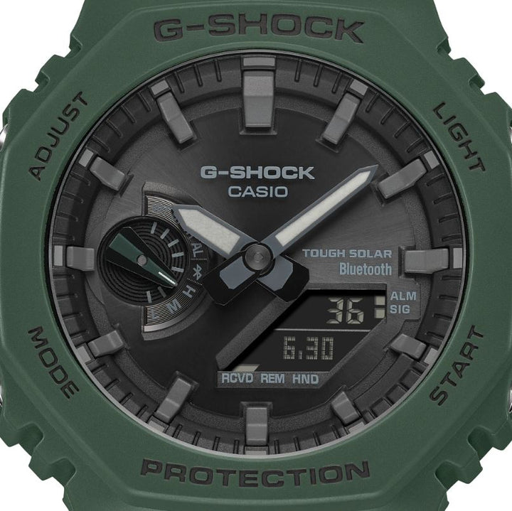 CASIO G-SHOCK GA-B2100-3ADR SOLAR ANALOG-DIGITAL GREEN WATCH