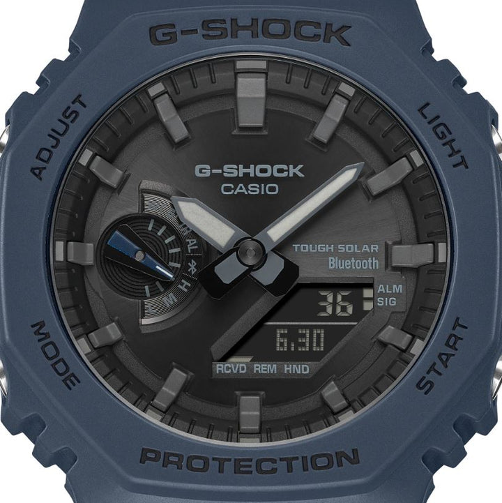 CASIO G-SHOCK GA-B2100-2ADR SOLAR ANALOG-DIGITAL BLUE WATCH