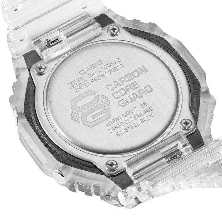 CASIO G-SHOCK GA-2100SRS-7ADR SPECIAL COLOUR MODELS TRANSPARENT WATCH
