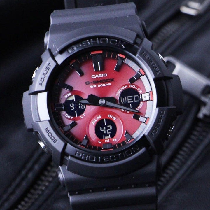 CASIO G-SHOCK GAS-100AR-1ADR STANDARD ANALOG-DIGITAL BLACK WATCH