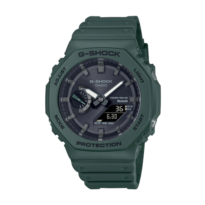 CASIO G-SHOCK GA-B2100-3ADR SOLAR ANALOG-DIGITAL GREEN WATCH