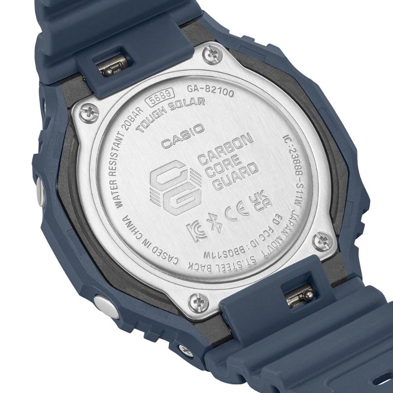 CASIO G-SHOCK GA-B2100-2ADR SOLAR ANALOG-DIGITAL BLUE WATCH